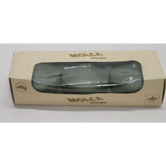 Molca Designs Green Unscented Round Floating Candle Made In Netherlands 3 Pack - Picture 1 of 6